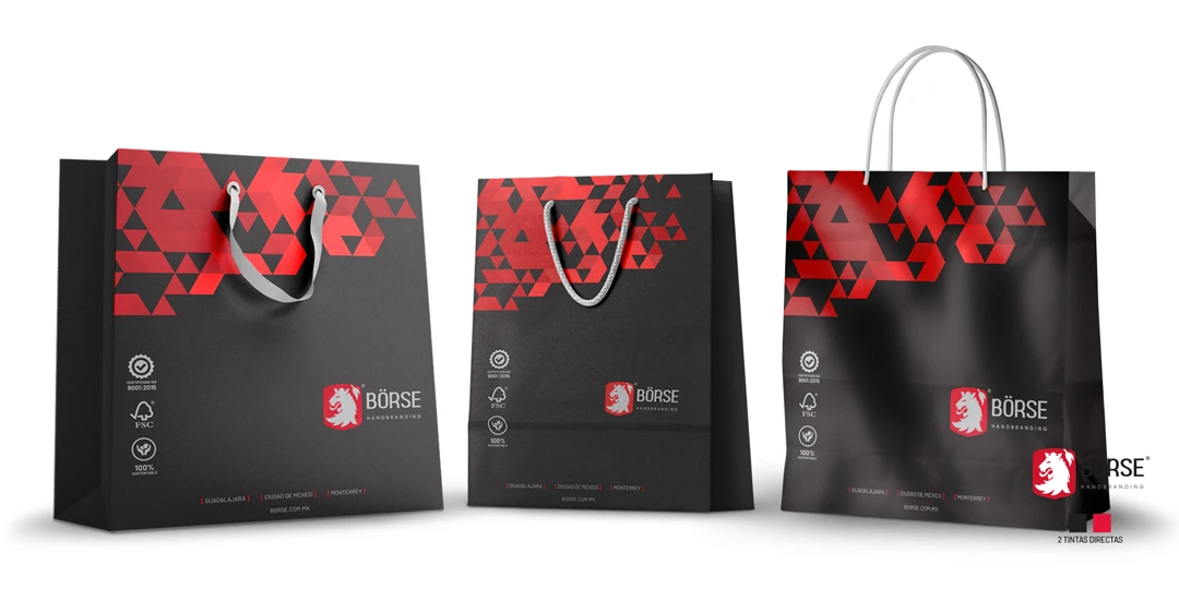 Bolsas de papel personalizadas impresas con logotipo y diseño