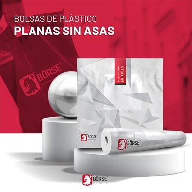 Bolsa de plástico plana en rollo