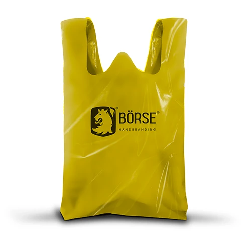 Bolsa de plástico de color base amarillo
