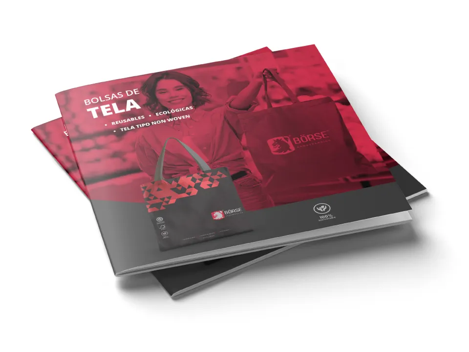 Vista previa del brochure de bolsas de tela personalizadas BÖRSE