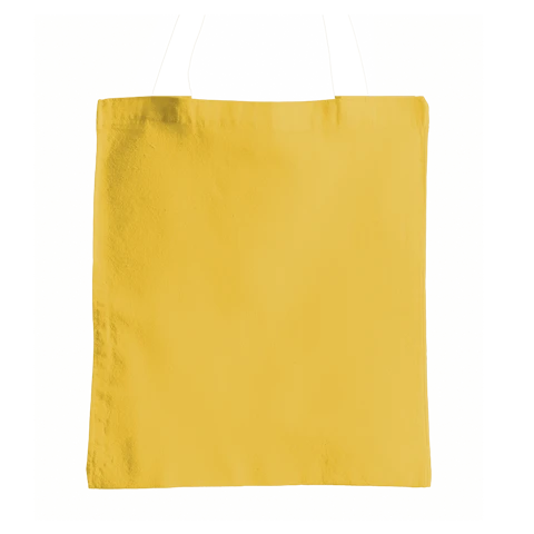 Cuerpo de una bolsa de tela de color amarillo