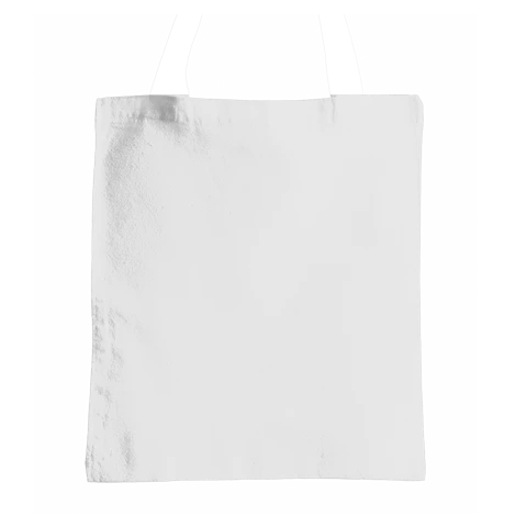 Cuerpo de una bolsa de tela de color blanco