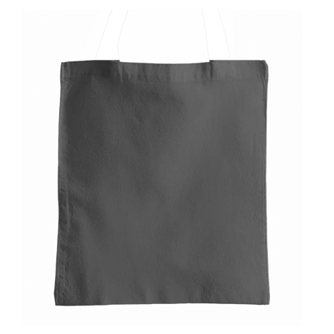 Cuerpo de una bolsa de tela de color gris obscuro