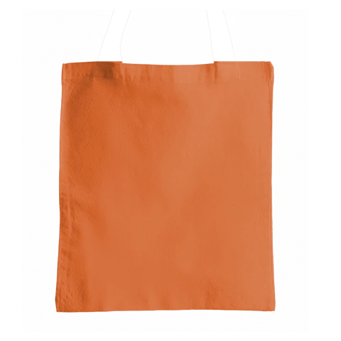 Cuerpo de una bolsa de tela de color naranja