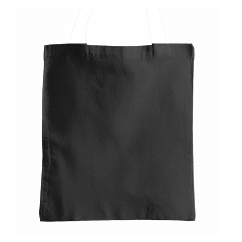 Cuerpo de una bolsa de tela de color negro
