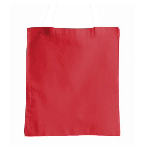 Cuerpo de una bolsa de tela de color rojo