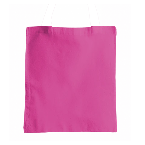 Cuerpo de una bolsa de tela de color rosa
