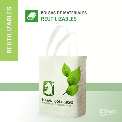 Bolsas de materiales reutilizables Non-Woven impresas.