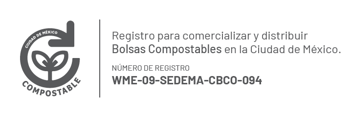 Registro en la Secretaría del Medio Ambiente para comercializar y distribuir bolsas compostables en la Ciudad de México.