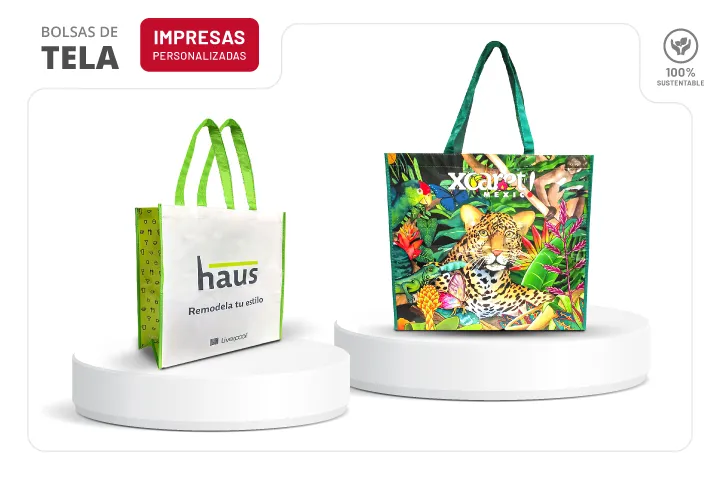 Bolsas impresas y personalizadas de tela